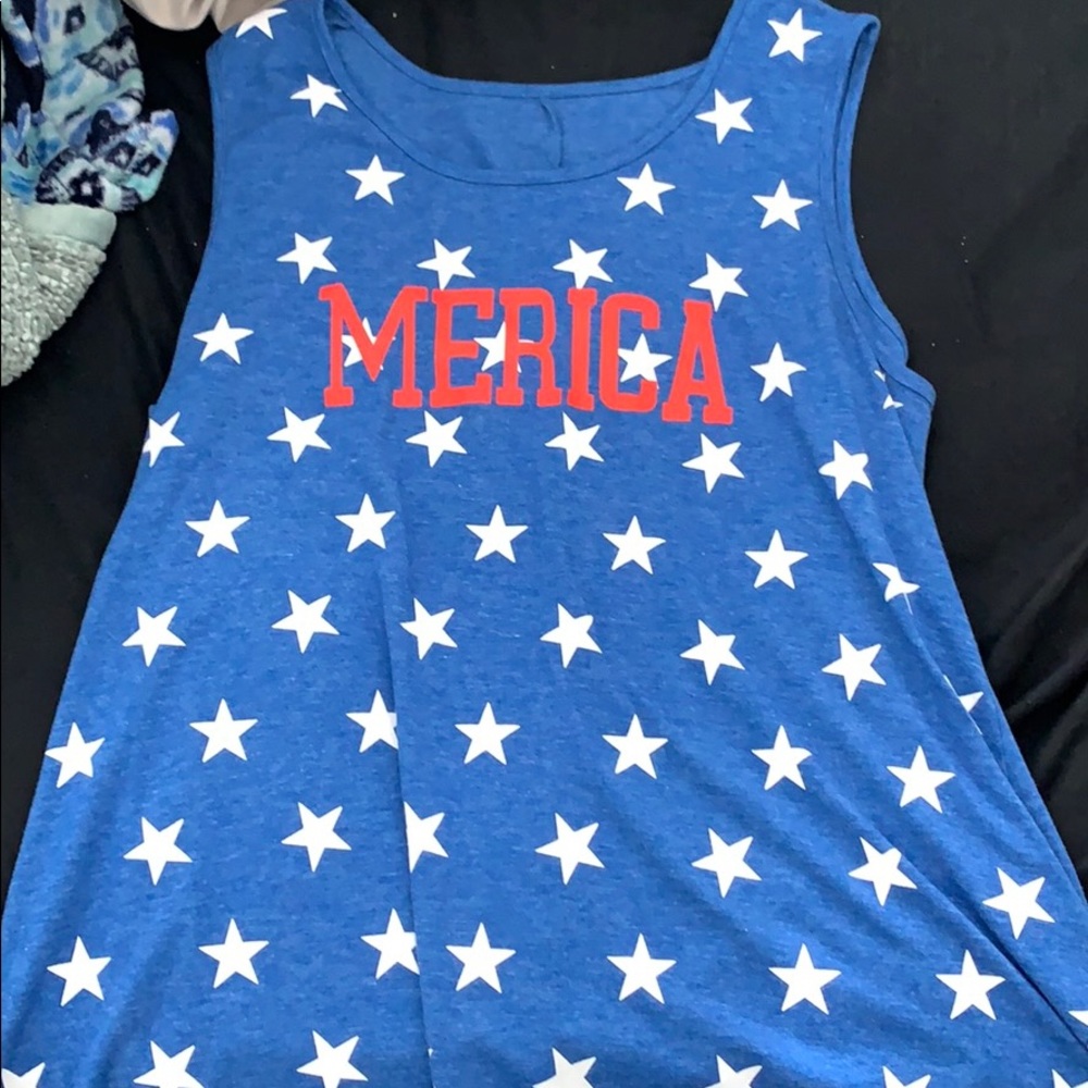 ‘Merica Tank Top with stars ⭐️